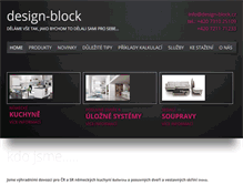 Tablet Screenshot of design-block.cz